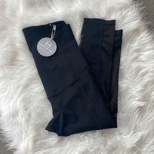 NWT Matletik Leggings Cropped Mesh Siding Maternity Workout Tights Size …